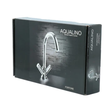 Aqualino Keukenkraan Fortore 2-knops Chroom Aqualino Keukenkraan Fortore 2-knops Chroom -Badkamerwinkel Voor Thuis 123 7300
