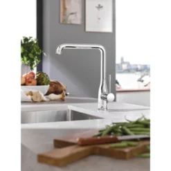GROHE Keukenkraan Essence L-size Met Hendel Chroom -Badkamerwinkel Voor Thuis 123 7321