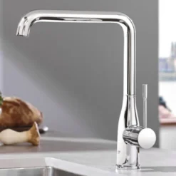 GROHE Keukenkraan Essence L-size Met Hendel Chroom -Badkamerwinkel Voor Thuis 123 7322