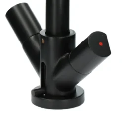 Aqualino Wastafelkraan Fortore 2-knops Met Waste Zwart -Badkamerwinkel Voor Thuis 123 7426