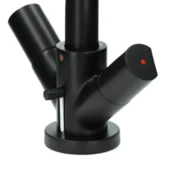 Aqualino Wastafelkraan Fortore 2-knops Met Waste Zwart -Badkamerwinkel Voor Thuis 123 7427