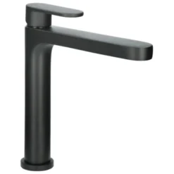 Absolut Wastafelkraan Iode Medium Met Hendel En Waste Zwart -Badkamerwinkel Voor Thuis 123 7442