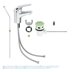 GROHE Wastafelkraan Swift S-size Met Hendel En Waste Chroom 3 GROHE Wastafelkraan Swift S-size Met Hendel En Waste Chroom -Badkamerwinkel Voor Thuis 123 7450