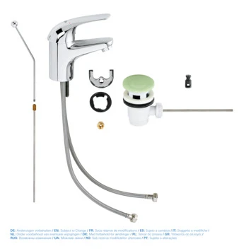 GROHE wastafelkraan Swift S-size met hendel en waste Chroom GROHE Wastafelkraan Swift S-size Met Hendel En Waste Chroom -Badkamerwinkel Voor Thuis 123 7450