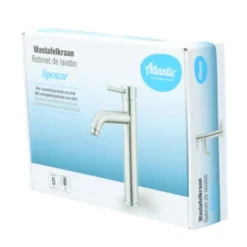 Atlantic Wastafelkraan Spencer Met Hendel RVS 11 Atlantic Wastafelkraan Spencer Met Hendel RVS -Badkamerwinkel Voor Thuis 123 7464