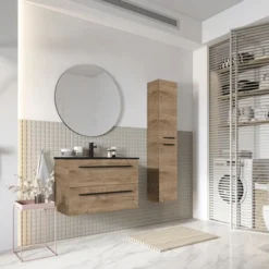 Atlantic kolomkast Stella Canela Eiken 2 Atlantic kolomkast Stella Canela Eiken -Badkamerwinkel Voor Thuis 123 747