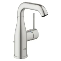 GROHE Wastafelkraan Essence M-size Met Hendel En Waste Supersteel