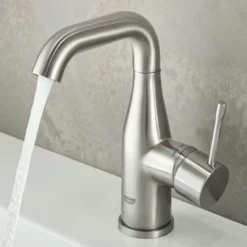 GROHE Wastafelkraan Essence M-size Met Hendel En Waste Supersteel -Badkamerwinkel Voor Thuis 123 7480