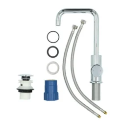 Absolut Wastafelkraan Haiti Met Hendel En Pop-up Afvoerplug Chroom 10 Absolut Wastafelkraan Haiti Met Hendel En Pop-up Afvoerplug Chroom -Badkamerwinkel Voor Thuis 123 7492