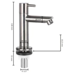 Differnz Fonteinkraan Recht RVS 3 Differnz Fonteinkraan Recht RVS -Badkamerwinkel Voor Thuis 123 7519