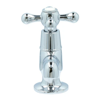 Handson Fonteinkraan Louise met Draaiknop Chroom Handson Fonteinkraan Louise Met Draaiknop Chroom -Badkamerwinkel Voor Thuis 123 7540