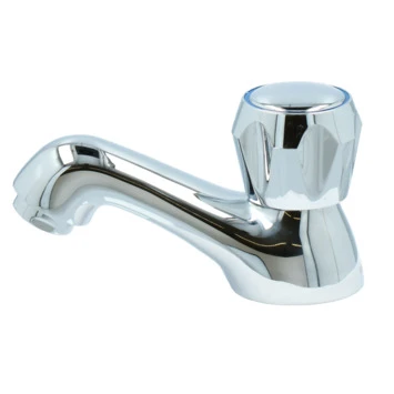 Handson Fonteinkraan Thomas lage uitloop met Draaiknop Chroom Handson Fonteinkraan Thomas Lage Uitloop Met Draaiknop Chroom -Badkamerwinkel Voor Thuis 123 7548