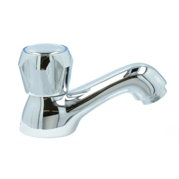 Handson Fonteinkraan Thomas lage uitloop met Draaiknop Chroom Handson Fonteinkraan Thomas Lage Uitloop Met Draaiknop Chroom -Badkamerwinkel Voor Thuis 123 7552