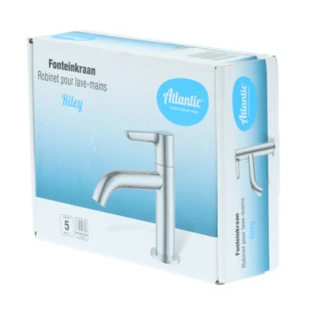 Atlantic fonteinkraan Riley met hendel Chroom Atlantic Fonteinkraan Riley Met Hendel Chroom -Badkamerwinkel Voor Thuis 123 7567
