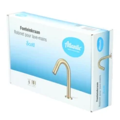 Atlantic Fonteinkraan Scott Met Draaiknop Messing -Badkamerwinkel Voor Thuis 123 7584