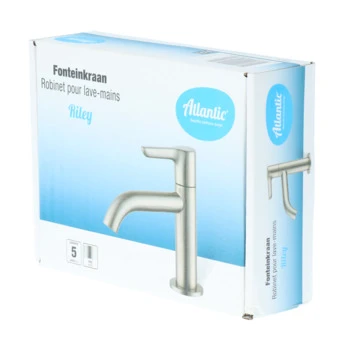 Atlantic fonteinkraan Riley met hendel RVS Atlantic Fonteinkraan Riley Met Hendel RVS -Badkamerwinkel Voor Thuis 123 7606