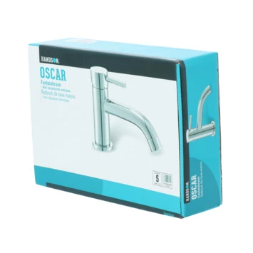 Handson Fonteinkraan Oscar met Hendel Chroom Handson Fonteinkraan Oscar Met Hendel Chroom -Badkamerwinkel Voor Thuis 123 7620