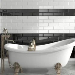 Wandtegel Metro XL Hoogglans Wit 15x45 Cm 1 M² 2 Wandtegel Metro XL Hoogglans Wit 15x45 Cm 1 M² -Badkamerwinkel Voor Thuis 123 7650