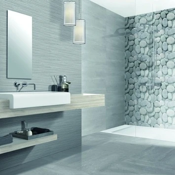 Wandtegel Arezzo Grijs 20x50 cm 1,2 m² Wandtegel Arezzo Grijs 20x50 Cm 1,2 M² -Badkamerwinkel Voor Thuis 123 7681