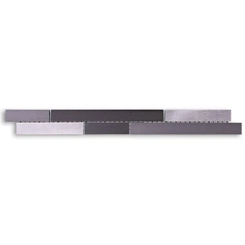 Wandtegelstrip Aluminium/Zwart 30x3 cm Wandtegelstrip Aluminium/Zwart 30x3 Cm -Badkamerwinkel Voor Thuis 123 7710