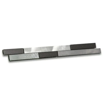 Wandtegelstrip Aluminium/Zwart 30x3 cm Wandtegelstrip Aluminium/Zwart 30x3 Cm -Badkamerwinkel Voor Thuis 123 7711