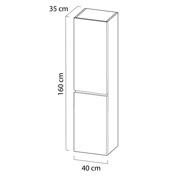 Tiger Kolomkast Karlo Zwart Mat Tiger Kolomkast Karlo Zwart Mat -Badkamerwinkel Voor Thuis 123 773