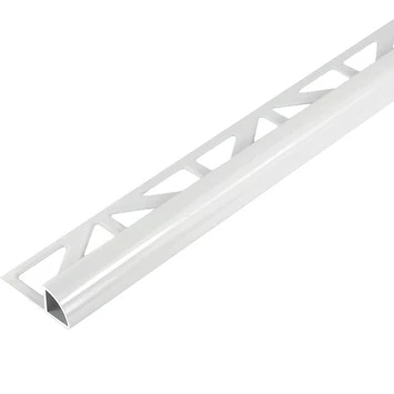 Tegelprofiel kwartrond aluminium wit 10 mm Tegelprofiel Kwartrond Aluminium Wit 10 Mm -Badkamerwinkel Voor Thuis 123 7742