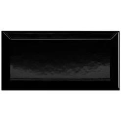 Wandtegel Metro Zwart 10x20 Cm 0,96 M²