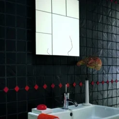 Mozaïektegel Java Zwart 30x30 Cm 2 Mozaïektegel Java Zwart 30x30 Cm -Badkamerwinkel Voor Thuis 123 7756