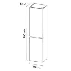 Tiger Karlo Kolomkast Sneeuwwit 160 Cm 5 Tiger Karlo Kolomkast Sneeuwwit 160 Cm -Badkamerwinkel Voor Thuis 123 779