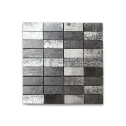 Mozaïektegel Vulcano Zwart 30x30 Cm 4 Stuks