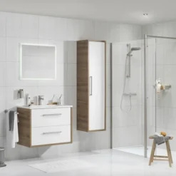 TIGER Boston Kolomkast 40cm Chalet Eiken 4 TIGER Boston Kolomkast 40cm Chalet Eiken -Badkamerwinkel Voor Thuis 123 784