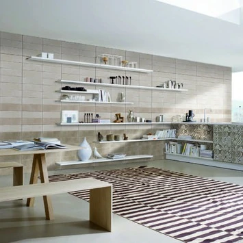 Wandtegel Cementum Creamy 13x39 cm 0,51 m² Wandtegel Cementum Creamy 13x39 Cm 0,51 M² -Badkamerwinkel Voor Thuis 123 7858