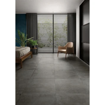 Vloertegel/wandtegel Bergen antraciet 60x60 cm 1,44m² Vloertegel/wandtegel Bergen Antraciet 60x60 Cm 1,44m² -Badkamerwinkel Voor Thuis 123 7991