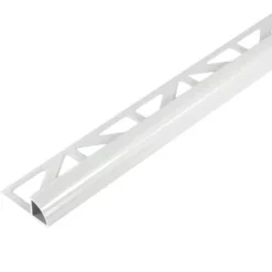 Tegelprofiel Kwartrond Aluminium Wit 8 Mm
