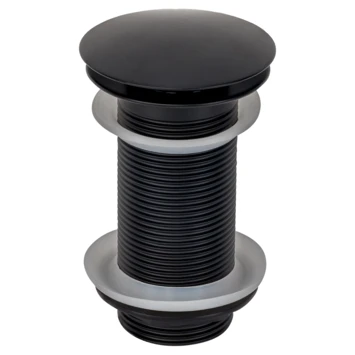 Sanivesk Afvoerplug Click 6/4" Rond + Overloop Lang Zwart Sanivesk Afvoerplug Click 6/4" Rond + Overloop Lang Zwart -Badkamerwinkel Voor Thuis 123 8030