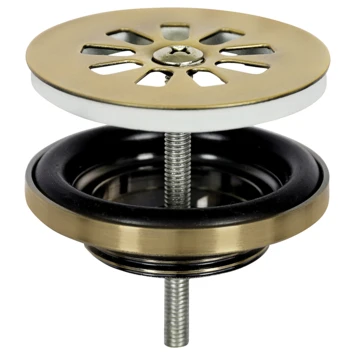 Differnz afvoerplug voor fontein mat goud Differnz Afvoerplug Voor Fontein Mat Goud -Badkamerwinkel Voor Thuis 123 8059