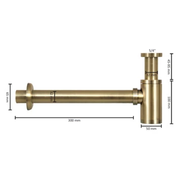 Differnz sifon mat goud Differnz Sifon Mat Goud -Badkamerwinkel Voor Thuis 123 8066