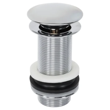 Sanivesk Afvoerplug Click 6/4" Rond + Overloop Lang Chroom Sanivesk Afvoerplug Click 6/4" Rond + Overloop Lang Chroom -Badkamerwinkel Voor Thuis 123 8076