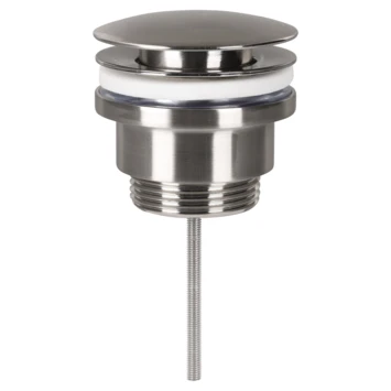 Differnz wastafelafvoerploeg Click pop-up RVS Differnz Wastafelafvoerploeg Click Pop-up RVS -Badkamerwinkel Voor Thuis 123 8082