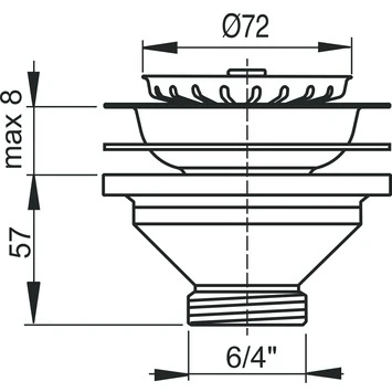 Sanivesk Korfplug 6/4 Wit Sanivesk Korfplug 6/4 Wit -Badkamerwinkel Voor Thuis 123 8110