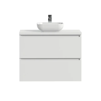 Tiger Karlo Badkamermeubelset 80 cm Hoogglans wit met wit houten wasblad en glanzend witte keramische waskom Tiger Karlo Badkamermeubelset 80 Cm Hoogglans Wit Met Wit Houten Wasblad En Glanzend Witte Keramische Waskom -Badkamerwinkel Voor Thuis 123 82