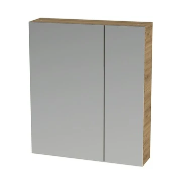 S-line spiegelkast 60cm chalet eiken TIGER S-line Spiegelkast 60cm Chalet Eiken -Badkamerwinkel Voor Thuis 123 820