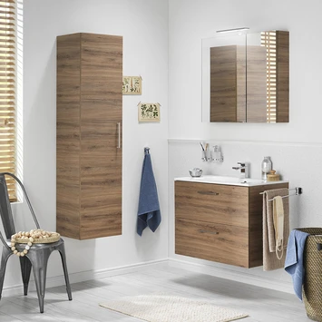 S-line spiegelkast 60cm chalet eiken TIGER S-line Spiegelkast 60cm Chalet Eiken -Badkamerwinkel Voor Thuis 123 821