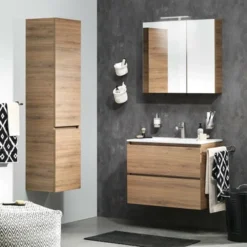 TIGER S-line Spiegelkast 60cm Chalet Eiken 2 TIGER S-line Spiegelkast 60cm Chalet Eiken -Badkamerwinkel Voor Thuis 123 822