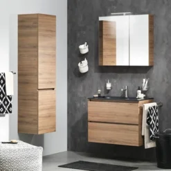 TIGER S-line Spiegelkast 60cm Chalet Eiken 3 TIGER S-line Spiegelkast 60cm Chalet Eiken -Badkamerwinkel Voor Thuis 123 823