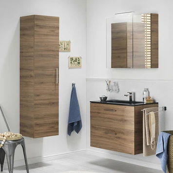 S-line spiegelkast 60cm chalet eiken TIGER S-line Spiegelkast 60cm Chalet Eiken -Badkamerwinkel Voor Thuis 123 825