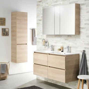 S-line spiegelkast 120 naturel eik TIGER S-line Spiegelkast 120 Naturel Eik -Badkamerwinkel Voor Thuis 123 841