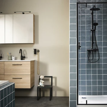 S-line spiegelkast 120 naturel eik TIGER S-line Spiegelkast 120 Naturel Eik -Badkamerwinkel Voor Thuis 123 842