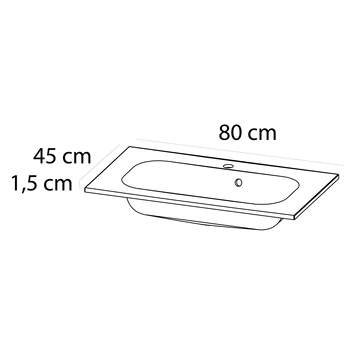 Tiger Reverse Meubelset 80 cm met 2 lades Naturel eik / Mat wit inclusief Oval wastafel Mat wit Tiger Reverse Meubelset 80 Cm Met 2 Lades Naturel Eik / Mat Wit Inclusief Oval Wastafel Mat Wit -Badkamerwinkel Voor Thuis 123 914